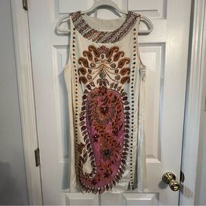 Free People Bohemian Paisley Sleeveless Mini Dress Small